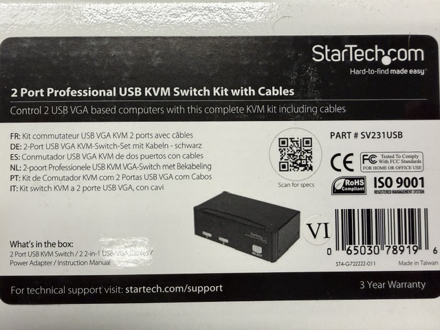 2 Port KVM Switch